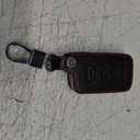 Leather Car Smart Key Protector Case Cover Key Bag Keychain with Toyota Auris Camry RAV4 Avalon Yaris Verso (4 Buttons)