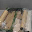 XiaZ Cat Scratching Post 34'' Tall, Durable Cat Scratch Tree Tower for Indoor Kitty with Extra Wide 15.8" Stable Base & 2 Toy Balls, Natural Sisal & Plush Fabric for Small, Medium Cats (Green, 2.8 In)