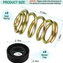 283516 Mower Compression Seat Spring & 422127 Mower Cap, Seat Spring Compatible with John D-eere Cub Cadet ZT1 Grass-Hopper Lawn Mower Suspension Seats, Seat Suspension Kit for Zero Turn Lawn Mower