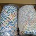 TWLEAR Outdoor High Back Patio Chair Cushions, Tufted Rocking Chair Cushions, Adirondack Cushions for Garden Porch Home Office Chairs Use, 44” x 22” x 4”, 2 Pack,Acapa Opal Geometric