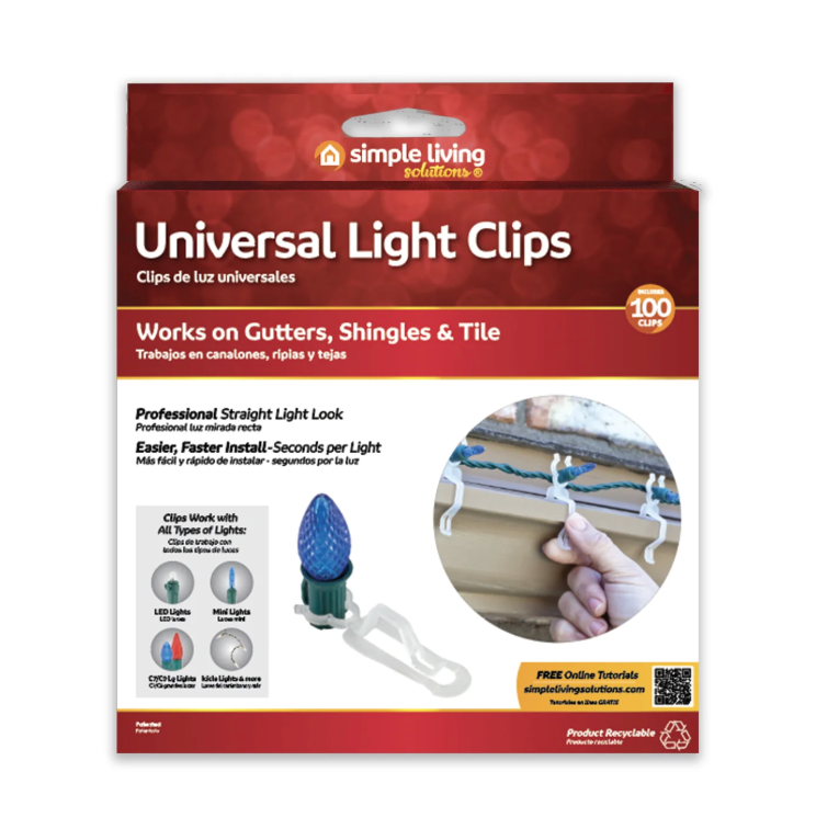 Light Clips Univ 100ct. 4 pack