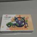 MEWANT Steering Wheel Covers for Ford F-150 2021-2023 / F-150 Lightning 2022-2023 Hand-Stitched F150 Steering Wheel Wrap (no stripe + black thread)