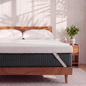 VALUXE 3 Inch Gel Memory Foam Mattress Topper Twin XL Size High Density Cooling Pad Pressure Relief Bed Topper (with Removable & Washable Bamboo Cover)