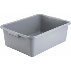 Winco Bus Box Dish Tub for Restaurants, 7", Gray