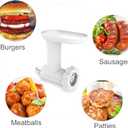 Food Meat Grinder Attachments for KitchenAid Stand Mixers, Excellent Food Grade Meat Grinder Accessories Meat Mixer Attachment Including 2 Sausage Stuffer Tubes Rust-proof and Durable