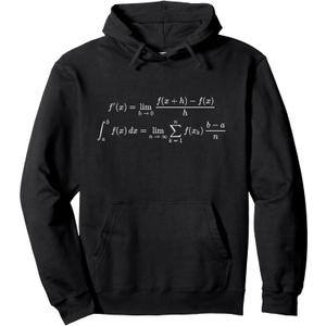 Derivative & Integral Differential & Integral Calculus Math Pullover Hoodie, Size: M