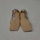 Coutgo Womens Strappy Low Kitten Heels Sandals Open Square Toe Flip Flop Summer Dress Party Shoes 11