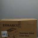 Stainless Steel Cat Litter Box with Lid, XL Large Enclosed High Sided Litter Box with Removable Lid, Carbon Filters -Odor Free, Easy Cleaning, Anti-Urine Leakage for Big Cats -Green