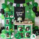 Graduation Decorations Class of 2026 - Green Graduation Decorations - Balloons Boxes with Letters 2026 GRAD So Proud of You, Congrats Grad Party Decorations for Any Grades