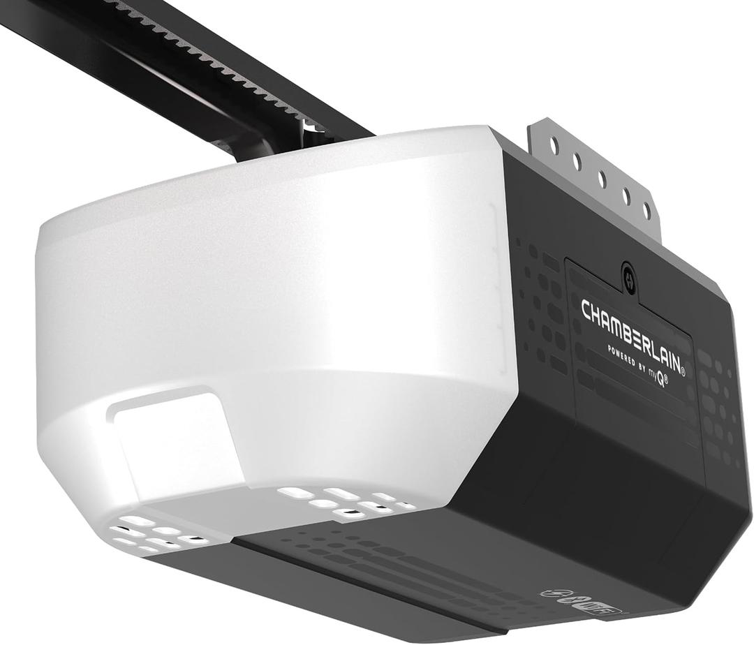 Chamberlain 1/2 HP Belt Drive Smart Garage Door Opener with Battery Backup, 1-Bulb Lighting, and myQ Connectivity