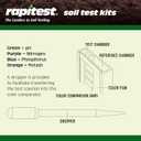 Rapitest Soil Test Kit for Gardens, Vegetables, Flowers and Lawns. USA designed and assembled soil tester completely, quickly and accurately measures/analyzes soil pH acidity and garden nutrients.