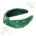 St Patricks Day Headband Women Shamrock Green Headband Irish Lucky Clover Hairband Saint Patricks Day Accessories