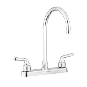 Pacific Bay Lynden Modern High Arc Kitchen Sink Faucet - Metallic Plating Over ABS Plastic - (Polished Chrome)