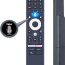 Voice Remote Control Replacement for Sansui S55VOUG OLED 4K UHD Smart Google TV