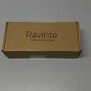 Ravinte 5 Pack Brass 4 Inch Hole Center Champagne Gold Handles Square Cabinet Hardware Stainless Steel Pulls for Kitchen Cupboard Drawers 6-3/8 Inch Overall Length