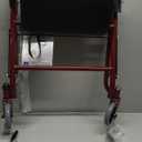 Drive Medical 1239RD Foldable Rollator Walker with Seat, Red, 1 Count (Pack of 1)