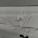 JEEING GEAR Men's Bodybuilding Gym Workout Fitness Shorts 3" Inseam inch Cotton Without Pocket (Medium, White)