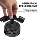2 x Racing Fuel Jug Hose with Hose Bender, Transparent PVC Filter Design Racing Gas Can Spout Pipe Bender with X-Shape Opener Closer Attachment for Fuel Jug Gas Can