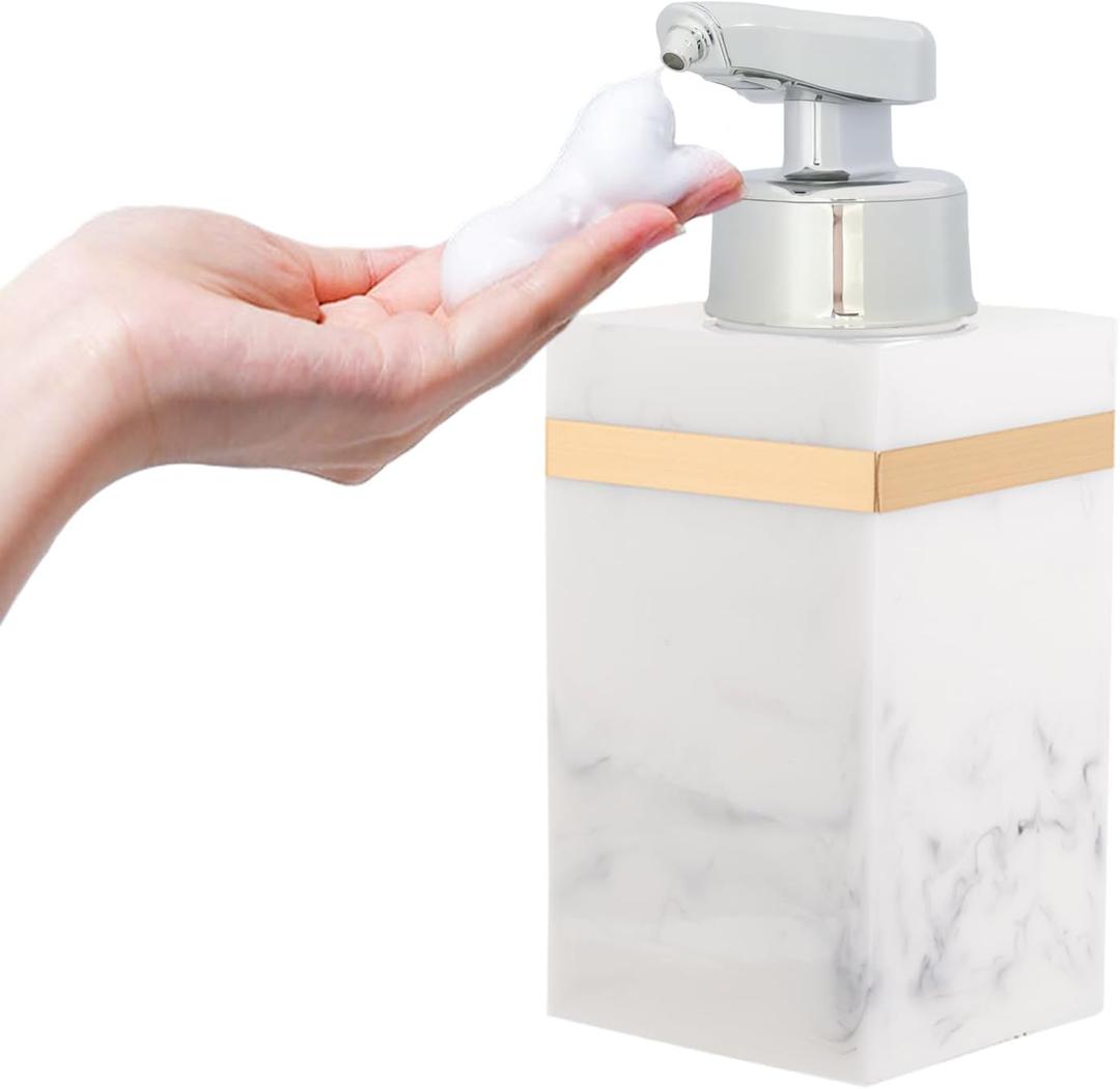 Automatic Soap Dispenser, Touchless Smart Foam Soap Dispenser for Kitchen and Bathroom, USB Rechargeable, 7.6oz/225ml, Hands-Free Dish & Hand Soap Dispenser