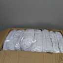 30 Pcs White Folding Chair Cover Washable Removable Universal Fitted Chair Cover Protector for Wedding Party Banquet Holidays Celebration Decoration Chair Covers