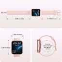Fitpolo Smart Watches for Women Android iPhone, 1.8'' Women Smartwatch with Alexa Built-in, Bluetooth Calls, IP68 Waterproof, 7 Days Battery, Heart Rate/Sleep/SpO2 Monitor, 110 Sports Mode
