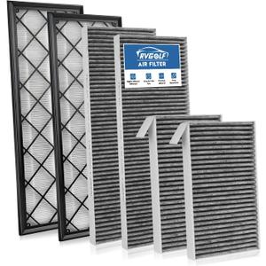 6 PCS Cabin Air Filters for 2020-2025 2026 Tesla Model Y, 2025-2026 Model Y Refresh (Juniper) Launch Internal and External Air Intake Filter AC Filter Replace 165837500A 165837600A Accessories