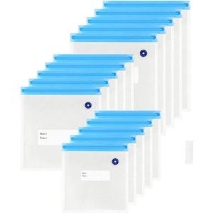 Vacuum Sealer Zipper Bags Sous Vide bags for food BPA Free Reusable Resealable with Air Valve Double Layers Food Storage 20 PCS