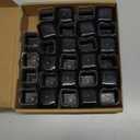 28 Pcs Chair Leg Sliders for Carpet, Square Chair Leg Floor Protectors Glides, Silicone Furniture Leg Protectors Caps, Carpet Protectors Table Feet Teflon Covers Pads (Fit:1-1/8" ~ 1-1/2")