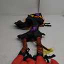 Bswalf Halloween Decorations Outdoor Crashing Witch: 44'' Flying Crashed Witches Hanging into Tree - Halloween Decor for Yard Garden Porch (Orange(44 Inch))