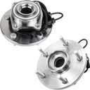513273 Pair 2 Front Wheel Bearing and Hub Assembly for 2008-2016 Chrysler Town & Country, 2008-2020 Dodge Grand Caravan, 2009-2014 Volkswagen Routan, 2012-2015 Ram C/V