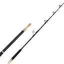 Bent/Straight Butt Trolling Rod Saltwater Offshore Fishing Rod Big Game Roller Rod Conventional Boat Fishing Rod, 6' - 80-150 lbs-2 pc-Roller Guide