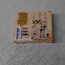 Busy Board, Montessori Toy for 1-3 Years Old, Wooden Toddler Sensory Travel Toy, Ideal Gift for 1+ Year Old Boys (Busy Board Plus V2), Medium, Yellow