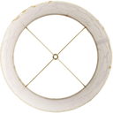 Flower Embroidery Large Drum Lamp Shade 12" Top x 14" Bottom x 11" Slant (Spider) Replacement with Harp and Finial - Springcrest