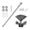 Steering Sector Gear Compatible with John Deere LT133 LT150 LT155 LT160 LT166 LT170 with Shaft