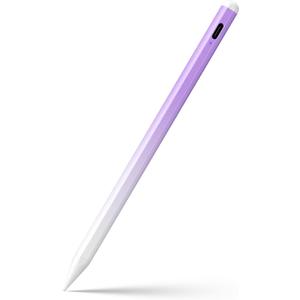 Stylus Pen for iPad 6th-11th Generation-2X Fast Charge Active Pencil Compatible with 2018-2026 Apple iPad Pro 11"/12.9"/M4, iPad Air 3/4/5/M2/M3/M4,iPad mini 5/6/7 Gen-Gradient White Purple