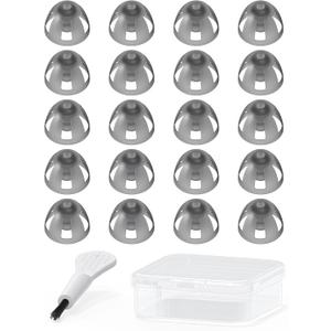 Resound Compatible Hearing Aid Domes Open Smokey Ear Tips Replacement 8mm (Medium 20pcs Pack)