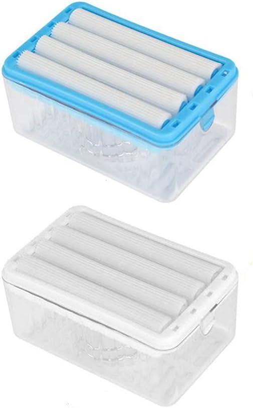 gofidin 2Pcs Multifunctional Soap Box, Soap Dish with Drain,Hands-Free Foaming Soap Box and Home Storage Soap Box