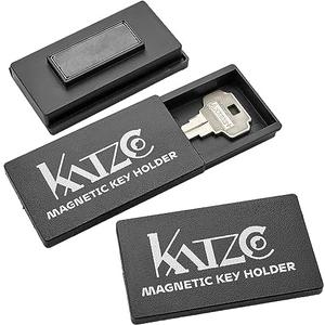 3-Pack Magnetic Key Lock Box by Katzco - Hide a Spare Key - 1.25 x 2.75 in Strong Magnet Case for Car, Home, Outdoor Use - Discreet Storage for Emergency Access - Black