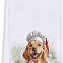 Cabana Bro Christmas Golden Retriever Kitchen Towels, Gifts for Golden Retriever Lovers, Funny Cook Dog Dish Tea Towels for Kitchen Decor, Dog Lover Gifts, 16x24 Inch