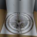 Plug in Pendant Light, 18" Rattan Plug in Chandelier with Linen Fabric Shade, E26 On/Off Switch, Plug in Hanging Pendant Light for Dining Room Living Room Kitchen Foyer