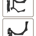 Gun Wall Mount Racks, Wall Mounted Rifle Rack with Adjustable Hooks for All Guns, Shotgun, Rifle Storage & Display