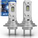 H7 LED Bulbs Super Bright 30000LM 900% Xenon White H7/H18 Bulbs Halogen Raplacement Fog Lights Pack of 2