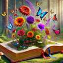 Springbok Books Brought to Life 500 Piece Jigsaw Puzzle for Adults - Book and Flower Puzzle - Unique Cut Pieces - Made in USA