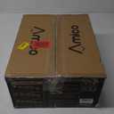 Amico 4-Light Bathroom Vanity Light Fixtures, Rustic Industrial Painted Wood Farmhouse Light fixtures, Vintage Black Wall Sconces Bathroom Vanity Lighting with Clear Glass Shade