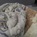 JINCHAN Boho Floral 100% Cotton Blanket 4-Layer Throw Blanket with Tassel Taupe and White Flower Butterfly Soft Luxury Rustic Farmhouse Decor Blanket for Couch Bed 60x80 inch All Season gift for women