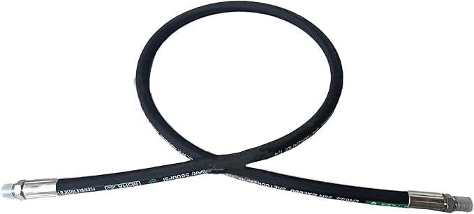 Autovo Hydraulic Hose 1/2" Hydraulic Hose with Male NPT X Male NPT 36" Long 3988 psi, Black