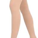 Athbavib 20-30mmHg Compression Stockings for Women and Men, Thigh High Open Toe Medical Graduated Compression Socks, Best Support for Treatment Varicose Veins Swelling (Beige,Large)