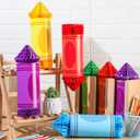 Retisee 12 Pcs Crayon Classroom Decor Back to School Hang, Classical Color