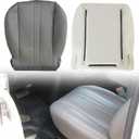 NLQR Driver or Passenger Bottom Replacement Seat Cover & Foam Cushion Pewter Gray Compatible with Chevy Express GMC Savana 1500 2500 3500 Van 2003 2004 2005 2006 2007 2008 2009 2010 2012 2013 2014