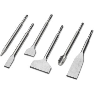 6pcs SDS Plus Chisels, SDS Plus Compatible, 40CR Steel, Masonry Chisel Set, Tile Removal, Wall Chasing, Floor Scraping